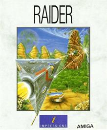 Box cover for Raider on the Commodore Amiga.